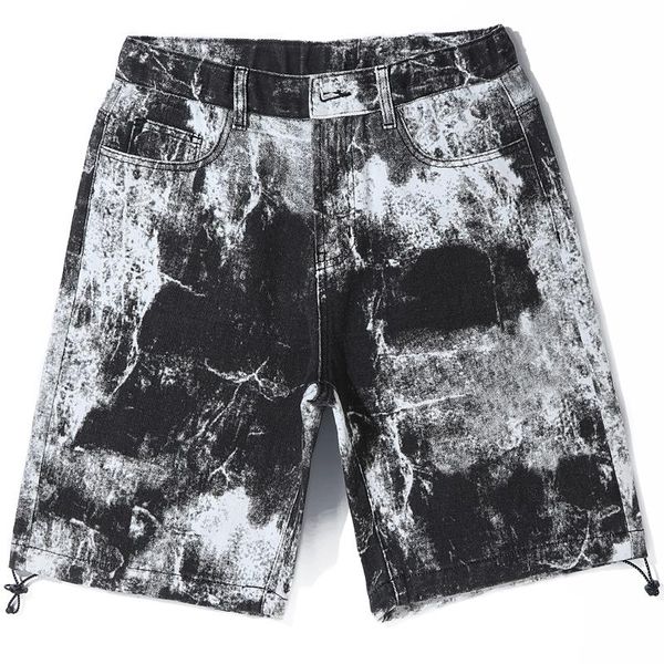 men's jeans brand loose tie-dye camouflage denim shorts japanese casual straight-leg large size lightweight thin five-point pants, Blue
men's jeans brand loose tie-dye camouflage denim shorts japanese casual straight-leg large size lightweight thin five-point pants, Blue