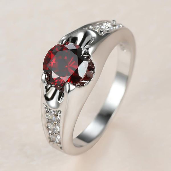 wedding rings classic female red crystal stone ring charm silver color for women dainty bride round zircon thin engagement, Slivery;golden
wedding rings classic female red crystal stone ring charm silver color for women dainty bride round zircon thin engagement, Slivery;golden