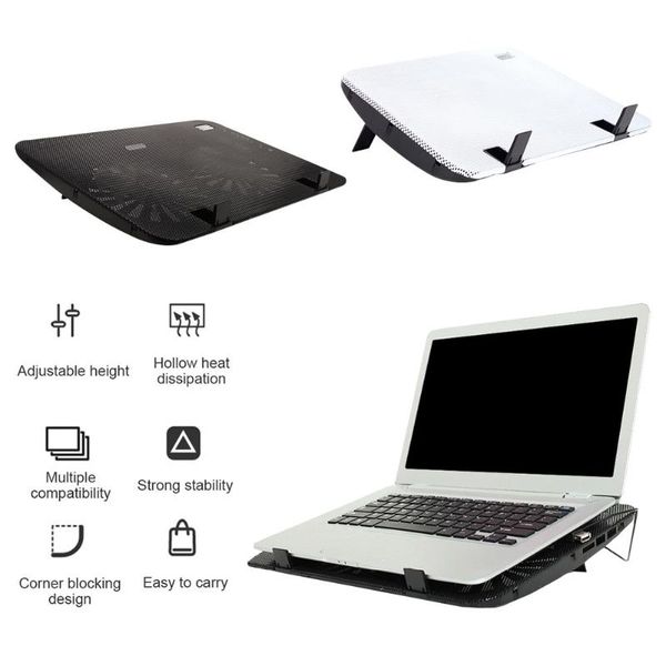 lapcooling pad 2 fans double usb ports cooler heat dissipation notebook stand with non-slip mats pads
lapcooling pad 2 fans double usb ports cooler heat dissipation notebook stand with non-slip mats pads