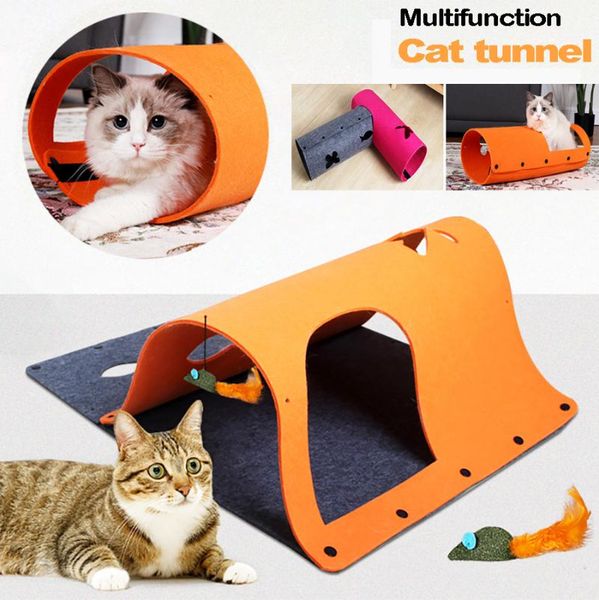 foldable pet cat tunnel house bed diy cats toys play hole tube multifunction felt cat's tent toy kitten animal beds & furniture
foldable pet cat tunnel house bed diy cats toys play hole tube multifunction felt cat's tent toy kitten animal beds & furniture
