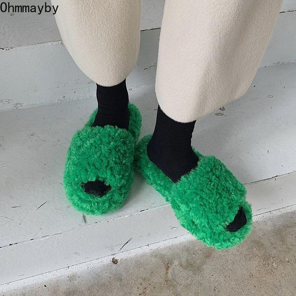slippers 2021 winter women fur woman fashion lambswool slides ladies house thick bottom flats green white female shoes, Black
slippers 2021 winter women fur woman fashion lambswool slides ladies house thick bottom flats green white female shoes, Black