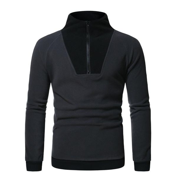 men's hoodies & sweatshirts 2021 autumn winter high-neck casual sweatshirt pullover stitching clothing, Black
men's hoodies & sweatshirts 2021 autumn winter high-neck casual sweatshirt pullover stitching clothing, Black