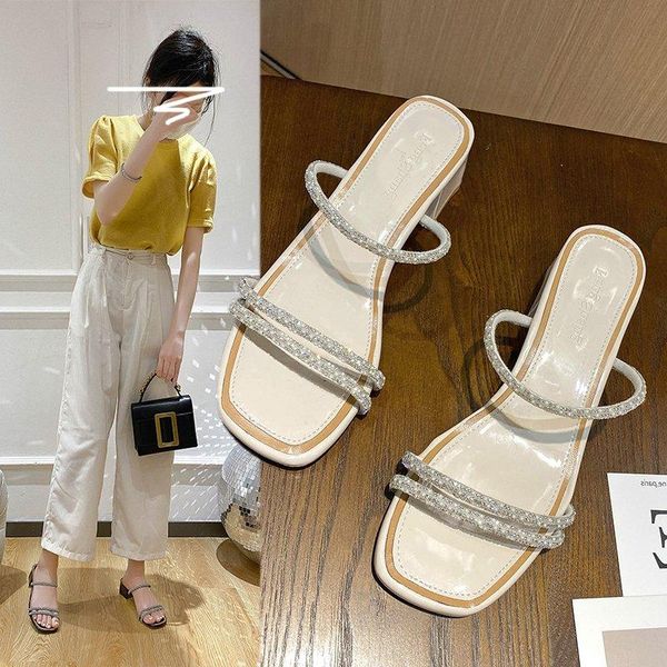 slippers casual female shoes glitter slides med square heel luxury 2021 jelly soft block hoof heels pu scandals crystal rubber, Black
slippers casual female shoes glitter slides med square heel luxury 2021 jelly soft block hoof heels pu scandals crystal rubber, Black