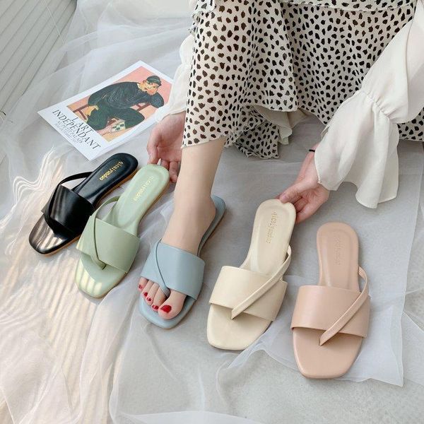 slippers women's fashion outer wear flip flops korean shoes flat soft bottom all over toe beach women, Black
slippers women's fashion outer wear flip flops korean shoes flat soft bottom all over toe beach women, Black