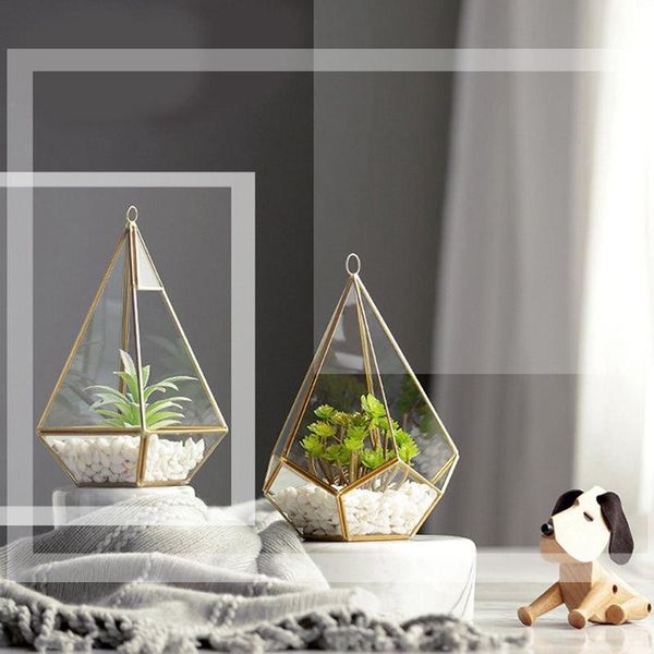 planters & pots decorative crystal tranparent flower glass vase geometric shape fashion ornament for home wedding-glass + metal 12 x 24cm
planters & pots decorative crystal tranparent flower glass vase geometric shape fashion ornament for home wedding-glass + metal 12 x 24cm