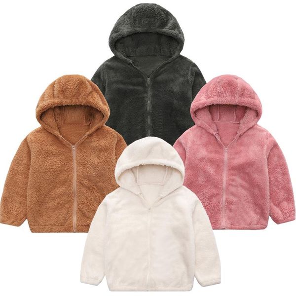 jackets baby girls hooded coat double layer plush solid zipper fleece thick autumn winter warm outdoor outwear clothes, Blue;gray
jackets baby girls hooded coat double layer plush solid zipper fleece thick autumn winter warm outdoor outwear clothes, Blue;gray