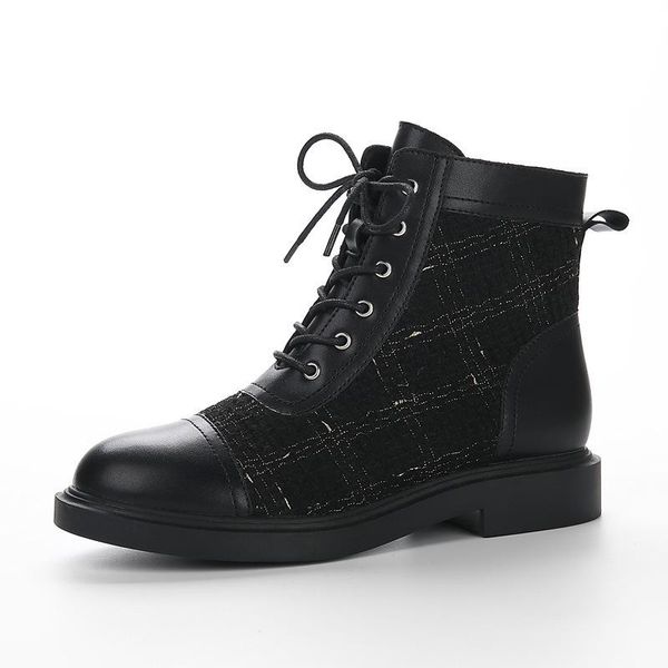 boots 2021 retro female all-match women shoes stitching british style short flat-bottomed thin, Black
boots 2021 retro female all-match women shoes stitching british style short flat-bottomed thin, Black