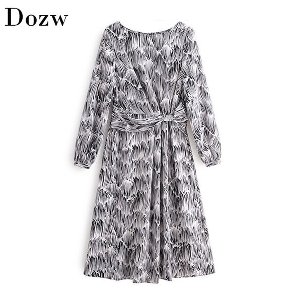 stylish fashion zebra print midi dress women o-neck long sleeve casual bow tie split vintage printed es vestidos 210515, Black;gray
stylish fashion zebra print midi dress women o-neck long sleeve casual bow tie split vintage printed es vestidos 210515, Black;gray