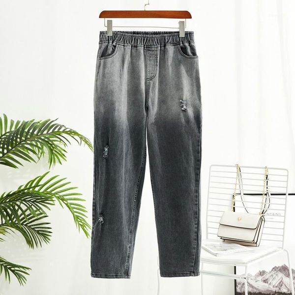 women's jeans fashion large size denim full pants 2021 spring autumn high waist hole blue elastic plus
women's jeans fashion large size denim full pants 2021 spring autumn high waist hole blue elastic plus