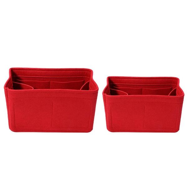 clothing & wardrobe storage 2 pcs home bag felt insert makeup organizer inner purse portable cosmetic bags red l s
clothing & wardrobe storage 2 pcs home bag felt insert makeup organizer inner purse portable cosmetic bags red l s