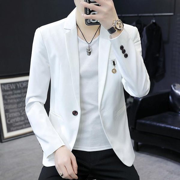 men's suits & blazers spring and autumn suit jacket fashion trend personality clothing nightclub dj stage wedding men, White;black
men's suits & blazers spring and autumn suit jacket fashion trend personality clothing nightclub dj stage wedding men, White;black