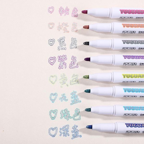 8pcs/set colorful double line pen highlighter fluorescent marker candy color student multicolor hand note for school poster highlighters, Black;red
8pcs/set colorful double line pen highlighter fluorescent marker candy color student multicolor hand note for school poster highlighters, Black;red
