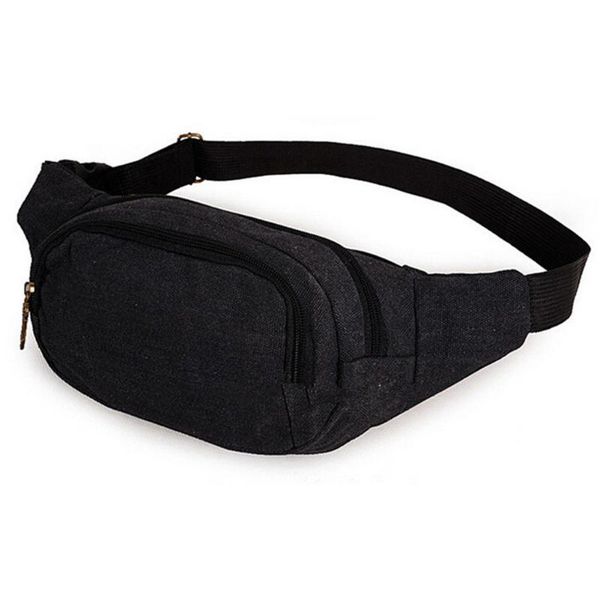 capacity canvas waist packs belt bag portable men and women bags outdoor