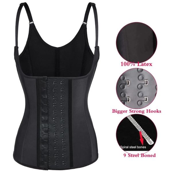 women's shapers women latex waist trainer vest slimming sheath belly modeling strap reducing girdle weight losing shapewear colombian c, Black;white
women's shapers women latex waist trainer vest slimming sheath belly modeling strap reducing girdle weight losing shapewear colombian c, Black;white