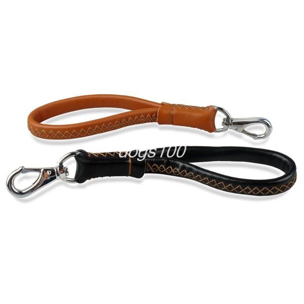 dog collars & leashes dogs walking leash heavy duty genuine leather short leads 12" long 
dog collars & leashes dogs walking leash heavy duty genuine leather short leads 12" long