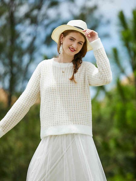 tees autumn women wear around their necks plaid nightgown mink sleeve warm sable pullovers sweater, White
tees autumn women wear around their necks plaid nightgown mink sleeve warm sable pullovers sweater, White