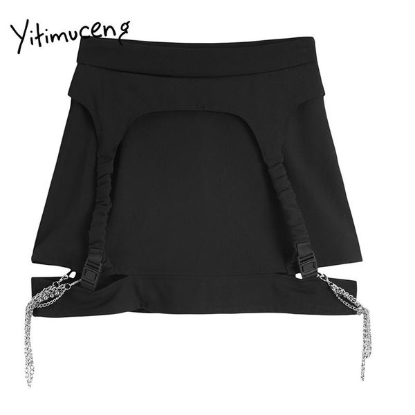 skirts yitimuceng chain skirt women hollow out zipper a-line high waist casual black clothing 2021 summer korean fashion
skirts yitimuceng chain skirt women hollow out zipper a-line high waist casual black clothing 2021 summer korean fashion