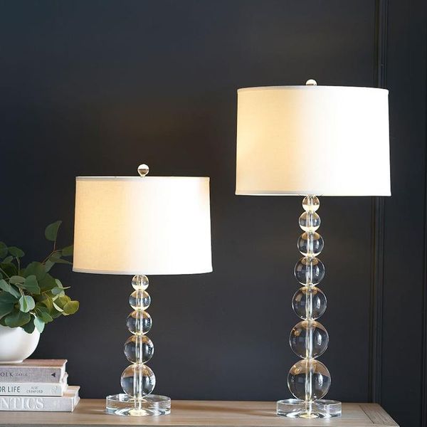 table lamps crystal lamp living room sofa luxury villa fabric lampshade bedroom bedside e27
table lamps crystal lamp living room sofa luxury villa fabric lampshade bedroom bedside e27