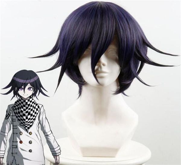 party masks danganronpa v3: killing harmony ouma kokichi cosplay wig for man boys short straight anime christmas gift a382
party masks danganronpa v3: killing harmony ouma kokichi cosplay wig for man boys short straight anime christmas gift a382