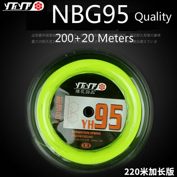 200+20 meters nbg95 quality professional badminton racket string yh95 big roll durability repulsion power racquet net l2105spc sets
200+20 meters nbg95 quality professional badminton racket string yh95 big roll durability repulsion power racquet net l2105spc sets