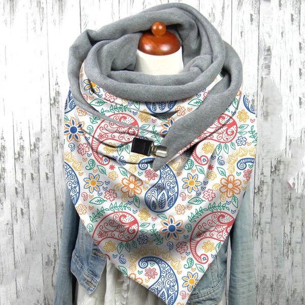 scarves 40# autumn winter buttons wraps scarf women vintage print button wrap casual warm shawls thick windproof female, Blue;gray
scarves 40# autumn winter buttons wraps scarf women vintage print button wrap casual warm shawls thick windproof female, Blue;gray