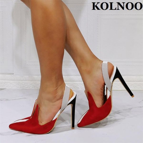 dress shoes kolnoo handmade womens high heels pumps rabit-style slingback patchwork party evening club fashion court, Black
dress shoes kolnoo handmade womens high heels pumps rabit-style slingback patchwork party evening club fashion court, Black