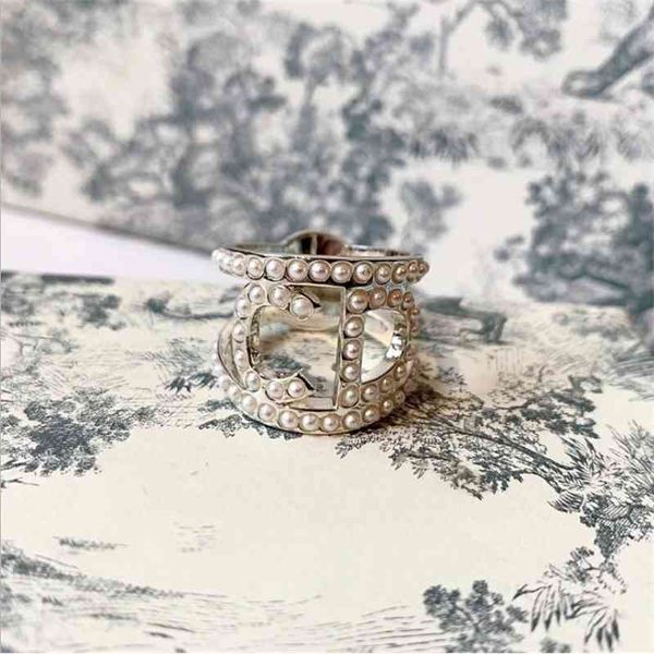 70% off outlet online family metal rice bead hollow pearl letter ring, Silver
70% off outlet online family metal rice bead hollow pearl letter ring, Silver