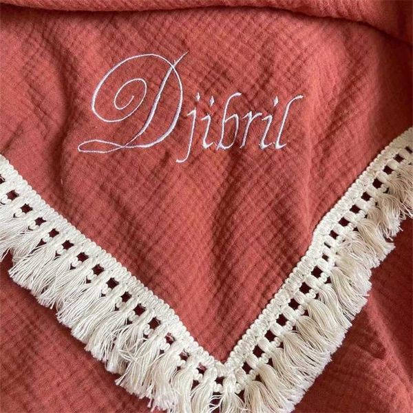 muslin swaddle fringe cotton baby blankets shower gift name personalized embroidered custom bedding 211105
muslin swaddle fringe cotton baby blankets shower gift name personalized embroidered custom bedding 211105