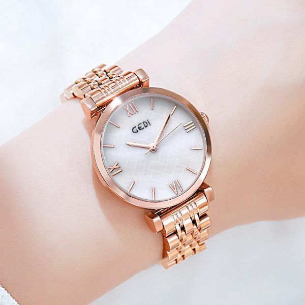 wristwatches fashion rose gold women watches quartz watch ladies female drop girl clock montre femme relogio, Slivery;brown
wristwatches fashion rose gold women watches quartz watch ladies female drop girl clock montre femme relogio, Slivery;brown