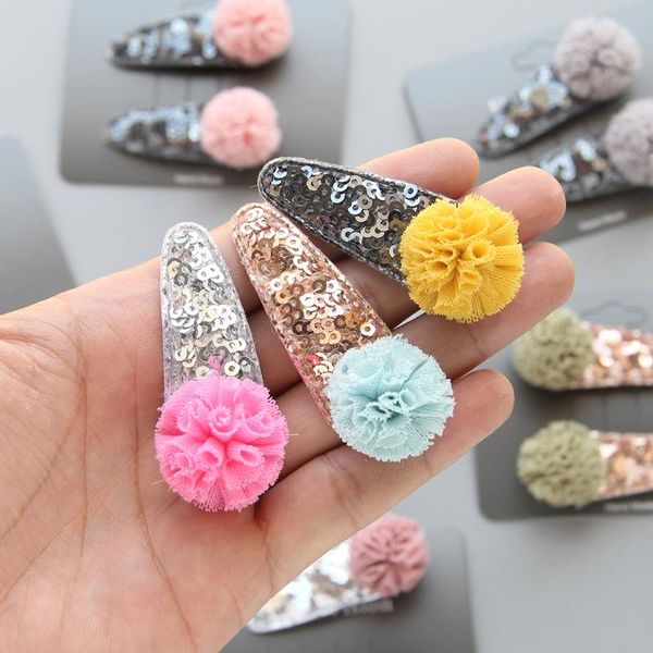 hair accessories 2pcs/lot korean children's yarn ball clips sequin bb girls, Slivery;white
hair accessories 2pcs/lot korean children's yarn ball clips sequin bb girls, Slivery;white