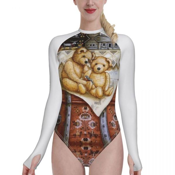 women's swimwear teddy bear print floral one piece swimsuit women monokini printed female bathing suit surfing bodysuit swim wear beach, White;black
women's swimwear teddy bear print floral one piece swimsuit women monokini printed female bathing suit surfing bodysuit swim wear beach, White;black