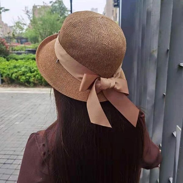 wide brim hats 2021 hepburn bucket hat summer sun holiday beach bow straw women ladies cap, Blue;gray
wide brim hats 2021 hepburn bucket hat summer sun holiday beach bow straw women ladies cap, Blue;gray