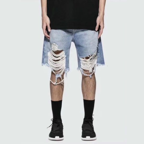 shorts light blue denim distressed shorts hip hop skateboarder ripped jean short streetwear, White;black
shorts light blue denim distressed shorts hip hop skateboarder ripped jean short streetwear, White;black