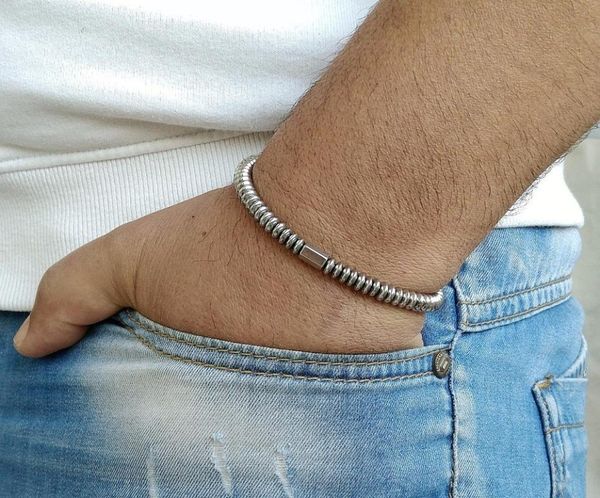 link, chain pulsera hombre 2021 trendy fashion luxury men bracelet handmade charm hematite stone bead strand for jewelry gift, Black
link, chain pulsera hombre 2021 trendy fashion luxury men bracelet handmade charm hematite stone bead strand for jewelry gift, Black