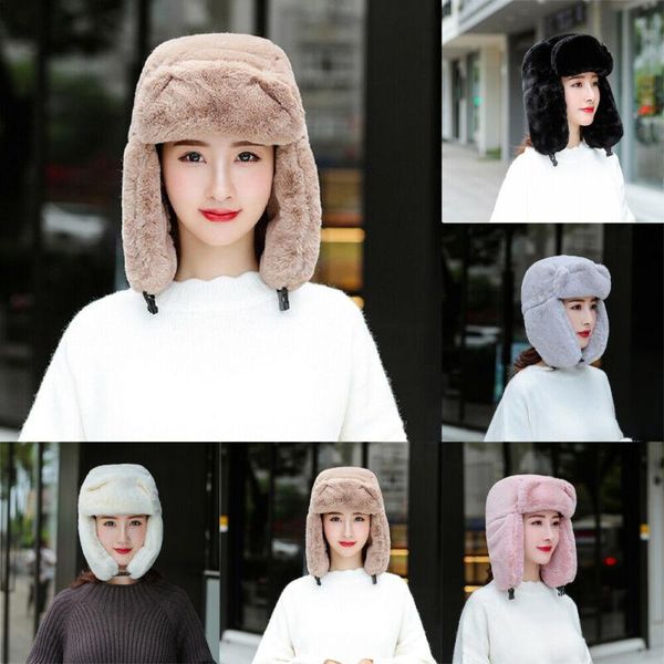 berets winter warm cap with earmuffs thick windproof snow ski lining solid color beanies plush bomber 2021, Blue;gray
berets winter warm cap with earmuffs thick windproof snow ski lining solid color beanies plush bomber 2021, Blue;gray