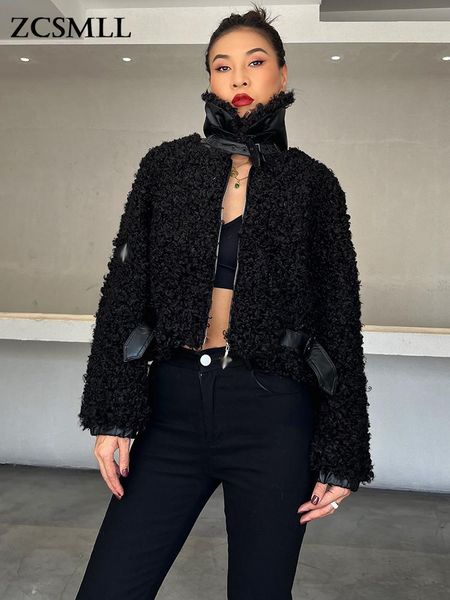 women's jackets zcsmll patchwork fur casual slim solid coat female lapel long sleeve fashion temperament coats for women winter style 2, Black;brown
women's jackets zcsmll patchwork fur casual slim solid coat female lapel long sleeve fashion temperament coats for women winter style 2, Black;brown