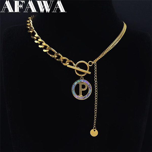 pendant necklaces abalone stainless steel p letter chokers necklace men/women gold color initial jewelry collier lettre nxs02, Silver
pendant necklaces abalone stainless steel p letter chokers necklace men/women gold color initial jewelry collier lettre nxs02, Silver
