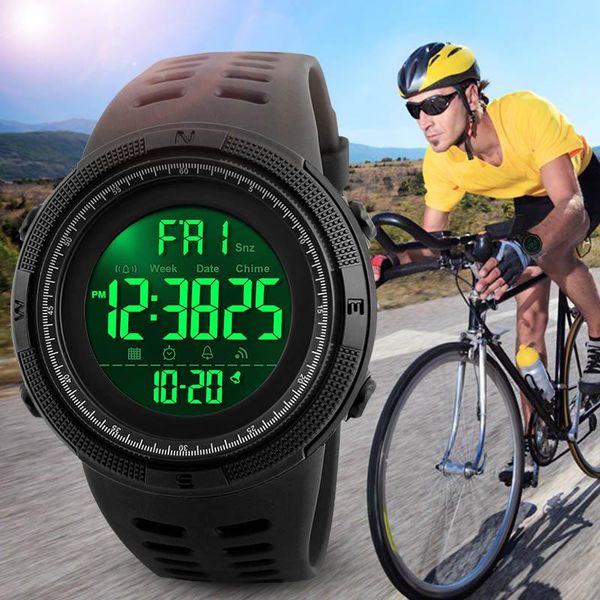 wristwatches 5bar waterproof led man digital watch military sports watches clock men's elektronik 49mm, Slivery;brown
wristwatches 5bar waterproof led man digital watch military sports watches clock men's elektronik 49mm, Slivery;brown