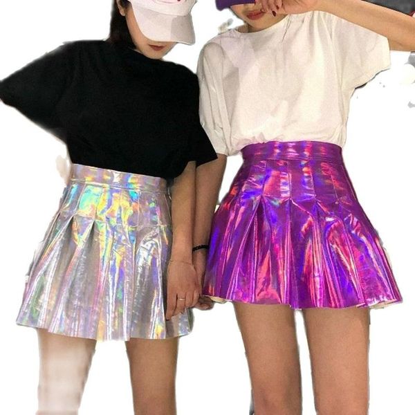 skirts women shiny liquid flared pleated a line circle skater skirt girl harajuku laser reflective fluorescence high waist pu leather, Black
skirts women shiny liquid flared pleated a line circle skater skirt girl harajuku laser reflective fluorescence high waist pu leather, Black