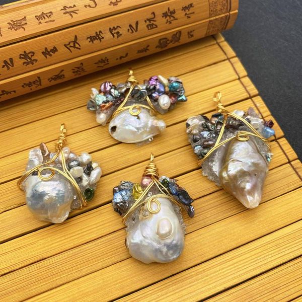 charms natural pearl pendant white irregular shape multicolor bead winding suitable for diy charm handicraft jewelry necklace, Bronze;silver
charms natural pearl pendant white irregular shape multicolor bead winding suitable for diy charm handicraft jewelry necklace, Bronze;silver