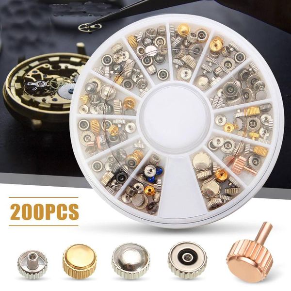 repair tools & kits 200pcs watch spare crowns assorted tube gasket tool for watchmaker with box
repair tools & kits 200pcs watch spare crowns assorted tube gasket tool for watchmaker with box