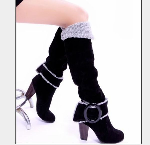 boots flock high heel knee women shoes woman booties vintage ethic shoe chaussures femme zapatos mujer sapato sa1096, Black
boots flock high heel knee women shoes woman booties vintage ethic shoe chaussures femme zapatos mujer sapato sa1096, Black