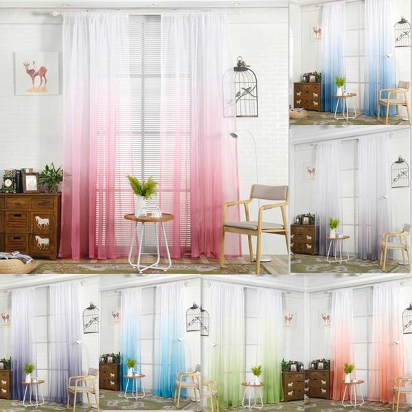 curtain & drapes 1pc gradient color voile window modern balcony door screen for living room bedding wedding decor tulle sheer fabric
curtain & drapes 1pc gradient color voile window modern balcony door screen for living room bedding wedding decor tulle sheer fabric