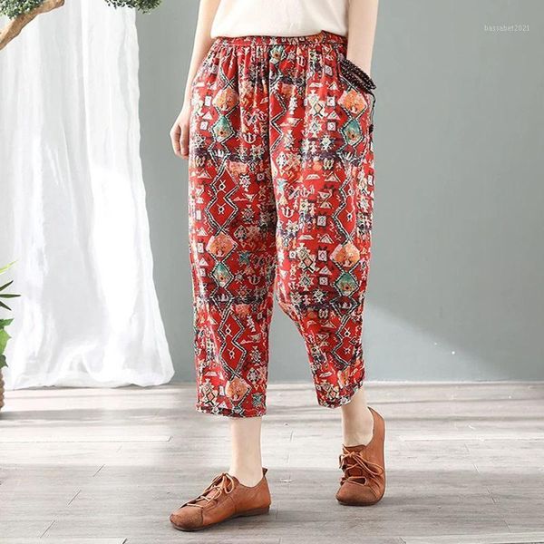 women's pants & capris 2021 women spring summer casual cotton linen harem pant lady print elastic high waist trousers female vintage st, Black;white
women's pants & capris 2021 women spring summer casual cotton linen harem pant lady print elastic high waist trousers female vintage st, Black;white