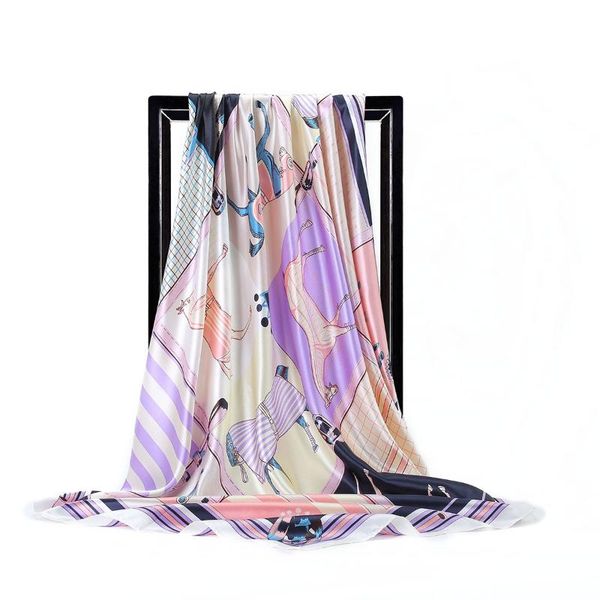 scarves 2021 female 90x90cm square shawls and wraps carriage print neck scarf women silk satin scarfs ladies bandana head, Blue;gray
scarves 2021 female 90x90cm square shawls and wraps carriage print neck scarf women silk satin scarfs ladies bandana head, Blue;gray