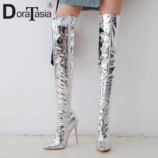 boots doratasia girl pointed toe silver brand high heels party dress club winter women knee shoes woman, Black
boots doratasia girl pointed toe silver brand high heels party dress club winter women knee shoes woman, Black