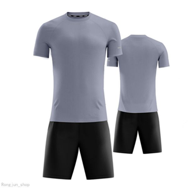 custom grey short sleeve blank team soccer jerseys set wholesale customized with shorts training jersey fashion running uniform kits, Black
custom grey short sleeve blank team soccer jerseys set wholesale customized with shorts training jersey fashion running uniform kits, Black
