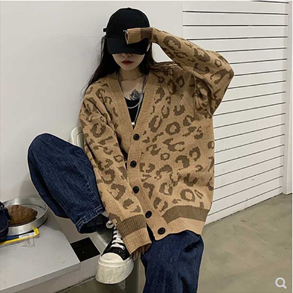 women's jackets 2021 spring and autumn korean version of loose cardigan sweater long-sleeved jacket women trendy, Black;brown
women's jackets 2021 spring and autumn korean version of loose cardigan sweater long-sleeved jacket women trendy, Black;brown