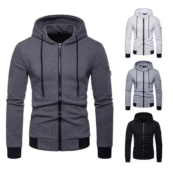 men's hoodies & sweatshirts hooded plaid padded europe left sleeve zipper decoration color blocking simple, Black
men's hoodies & sweatshirts hooded plaid padded europe left sleeve zipper decoration color blocking simple, Black