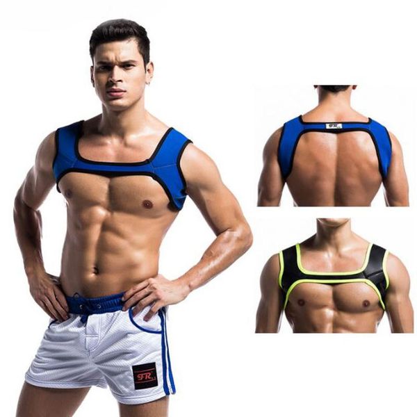bras sets mens harness tanks rubber gay bondage fetish shoulder body chest muscle belt straps hombre lingerie exotic clubwear, Red;black
bras sets mens harness tanks rubber gay bondage fetish shoulder body chest muscle belt straps hombre lingerie exotic clubwear, Red;black